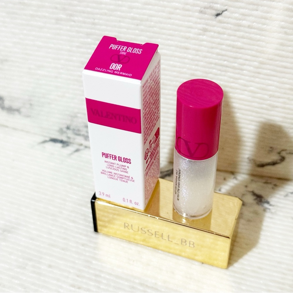 Valentino Puffer Complex Lip Plumper Gloss 00R Dazzling Mermaid (3.9 ML) - Picture 3 of 11
